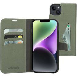 Mobiparts Classic Wallet iPhone 14 Plus Wallet case - Stone Green