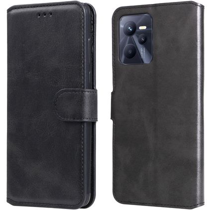 Mobigear Wallet Realme C35 Capa livro Carteira - Preto