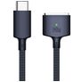 Mobigear Nylon Braided USB-C to Apple MagSafe 3 Cable 2 Meter - Blue