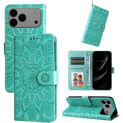 Mobigear Sunflower iPhone 18 Pro Max Wallet case - Green