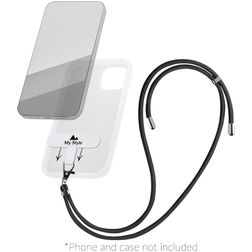 Univerzální nastavitelná šňůrka na mobil My Style Lanyard - Černá