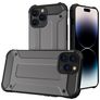 Mobigear Outdoor iPhone 15 Pro Max Fodral Hårdplast Skal Stötsäkert - Grå