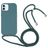 Mobigear Lanyard iPhone 16 Silikon Kryt se šňůrkou - Zelená