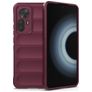 Mobigear Bumpy Xiaomi 12T Joustava TPU Suojakuori - Viininpunainen