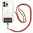 Mobigear Lanyard Universel justerbar mobilsnor - Rød / Grøn