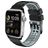 Mobigear Aero Armor Silikoni Apple Watch Ranneke Solki - 42/41/40/38 mm - Musta / Harmaa