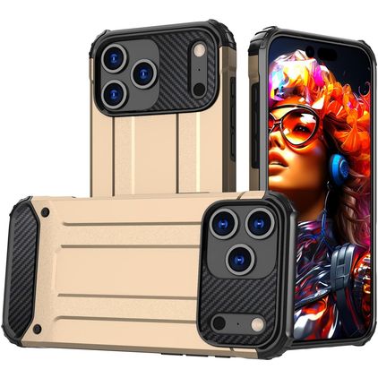 Mobigear Outdoor iPhone 17 Pro Hard Case Back cover Shockproof - Gold