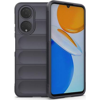 Mobigear Bumpy HONOR X7 TPU flexível Capa traseira - Grafite