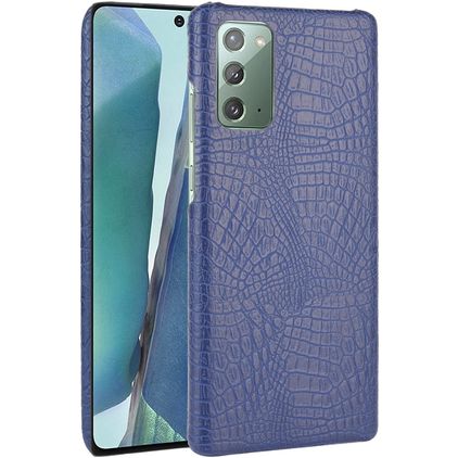 Mobigear Croco Samsung Galaxy Note 20 Hardcase Etui plecki - Niebieski