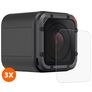 Mobigear GoPro Tempered Glass Screen Protector - Case Friendly (3-Pack)