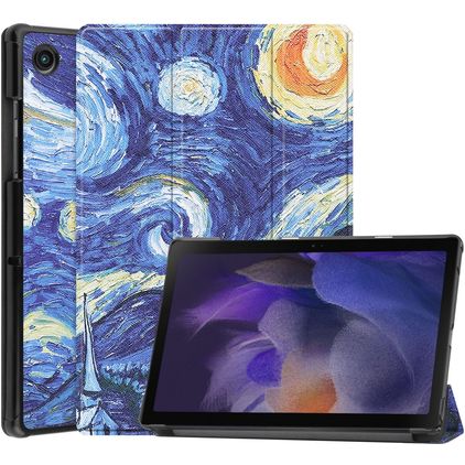Mobigear Tri-Fold Samsung Galaxy Tab A8 10.5 (2021) Capa livro - Starry Sky