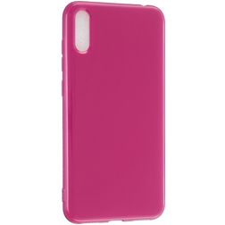Mobigear Colors Huawei Y7 Pro (2019) Elastyczne TPU Etui plecki - Czerwony