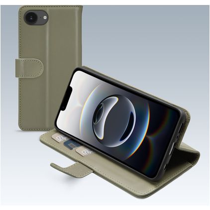 Mobilize Premium Gelly iPhone 16e Plånboksfodral med sedelfack - Grön