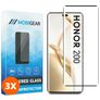 Mobigear Premium HONOR 200 Vidro temperado Película de ecrã - Compatível com capas - Preto (Pack de 3)