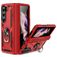Mobigear Armor Ring Samsung Galaxy Z Fold 5 Hard Case Back cover Shockproof with Ring Holder - Red
