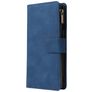 Mobigear Zipper OnePlus 8 Pro Funda tipo libro Cartera - Azul