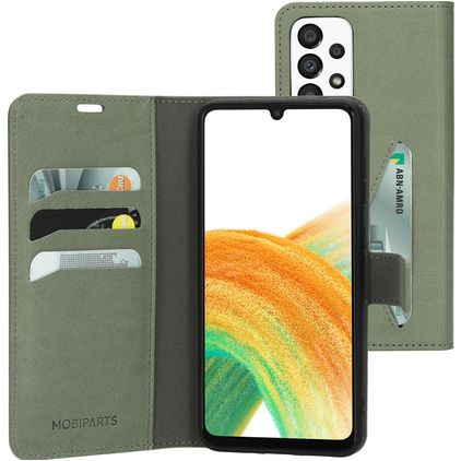 Mobiparts Classic Wallet Samsung Galaxy A33 Etui z klapką typu portfel - Stone Green