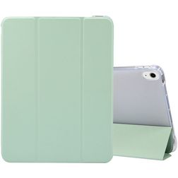 Mobigear Tri-Fold Gel iPad Air 5 (2022) TPU / Konstläder Plånboksfodral + Pennhållare - Grön