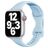 Mobigear Sport Slim Silikon Apple Watch Armband Stiftspänne - 49/46/45/44 mm - Babyblå