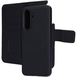 Mobiparts Samsung Galaxy A36 Case Genuine Leather Detachable 2-in-1 Wallet Case Wallet - Black