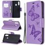 Mobigear Butterfly Samsung Galaxy A20s Cover a libro portafoglio - Viola