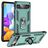 Mobigear Armor Ring Google Pixel 6a Funda Plástico rígido Carcasa Antigolpes con anillo - Verde