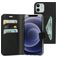 Mobiparts Classic Wallet iPhone 12 Pro Plånboksfodral med sedelfack - Svart