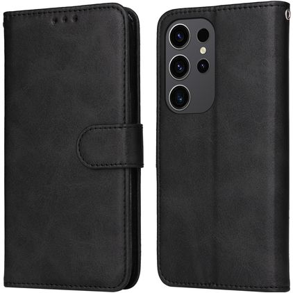 Mobigear Wallet Samsung Galaxy S24 Ultra Cover a libro portafoglio - Nero