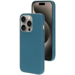 Mobiparts iPhone 15 Pro Silicone Back cover - Blueberry Blue