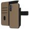 Mobiparts Samsung Galaxy A15 Case Genuine Leather Detachable 2-in-1 Wallet Case Wallet - Taupe