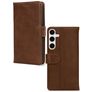 Mobilize Wallet Samsung Galaxy S24 FE Genuine Leather Wallet case - Brown