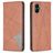 Mobigear Rhombus slim Samsung Galaxy A05 Plånboksfodral - Brun