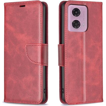 Mobigear Excellent Motorola Moto G24 Wallet case - Red