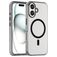 Mobigear Shockproof iPhone 16 Plus MagSafe Flexibel TPU Skal - Transparent / Svart