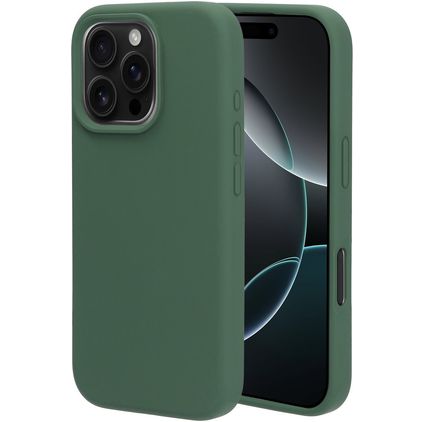 Mobiparts iPhone 16 Pro Silicone Back cover - Forest Green