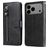 Mobigear Zipper iPhone 17 Pro Max Wallet case - Black