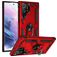 Mobigear Armor Ring Samsung Galaxy S23 Ultra Hardcase Back cover Antiurto con anello - Rosso