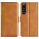 Mobigear Slim Magnet Sony Xperia 1 IV Funda tipo libro Cartera - Coñac