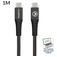 Mobilize Strong Nylon Cabo USB-C para USB-C 1 m - Preto