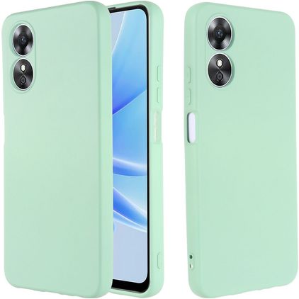 Mobigear Rubber Touch OPPO A17 Silicone Back cover - Green