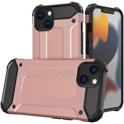 Mobigear Outdoor iPhone 14 Plástico rígido Capa traseira Antichoque - Rosa dourado