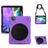 Mobigear SureGrip XGuard iPad Air 4 (2020) Case Plastic / Silicone Back cover + Stylus Holder + Shoulder Strap + Stand - Black / Purple