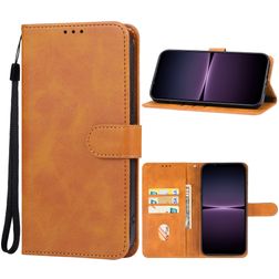 Mobigear Wallet Sony Xperia 1 V Lompakkokotelo + Setelitasku - Ruskea