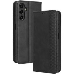 Mobigear Sensation Samsung Galaxy A14 Cover a libro portafoglio - Nero