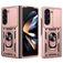 Mobigear Armor Ring Cam Slide Samsung Galaxy Z Fold 7 Kova Suojakuori Iskunkestävä + Sormuspidike + Kameran liukusuoja - Ruusukulta +