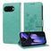 Mobigear Flowers Google Pixel 9a Funda tipo libro Cartera - Verde