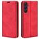 Mobigear Retro Slim Samsung Galaxy A26 Lompakkokotelo + Setelitasku - Punainen