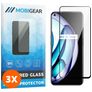 Mobigear Premium Realme 9 5G Härdat glas Skärmskydd - Skalvänligt - Svart (3-pack)