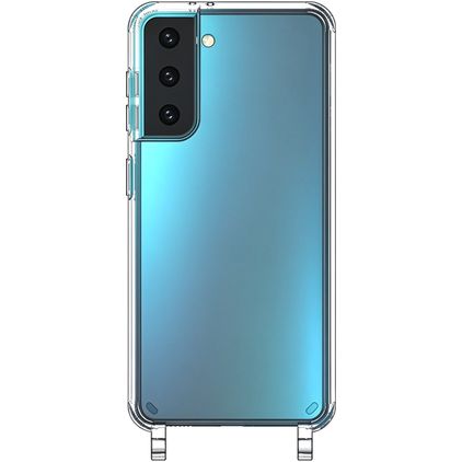 Mobigear Mix & Match Gennemsigtig Samsung Galaxy S21 FE Fleksibel TPU Cover med snor - Gennemsigtig