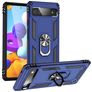 Mobigear Armor Ring Google Pixel 6a Plástico rígido Capa traseira Antichoque com anel - Azul